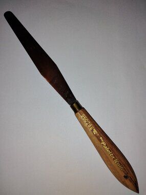 Vintage "The Palette Knife" 950286 Palette Knife Wood Handle Made in Italy